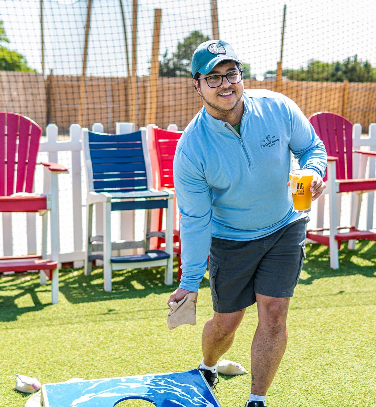 Baby Blue Quarter Zip