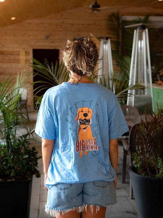 Golden Retriever T-Shirt Blue