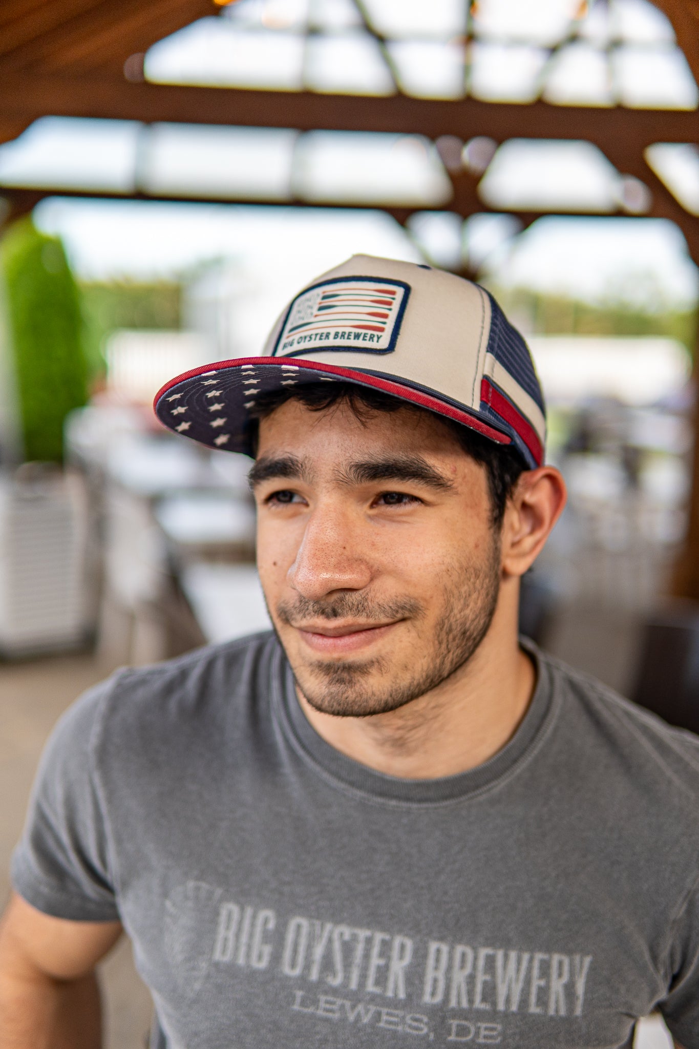 American Flag Trucker Hat