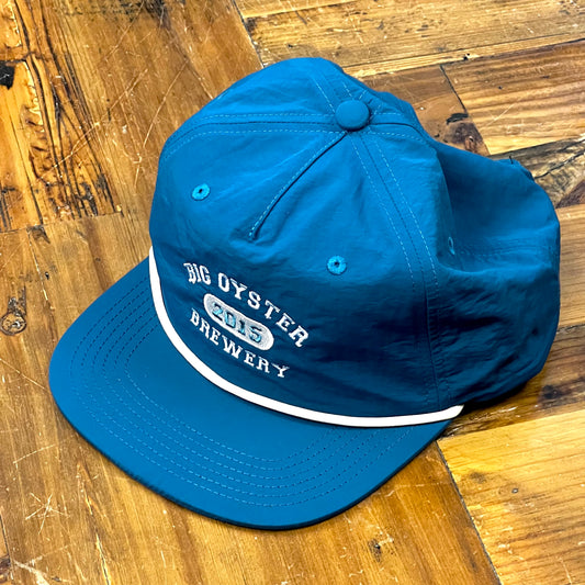 Blue Flat Brim Hat